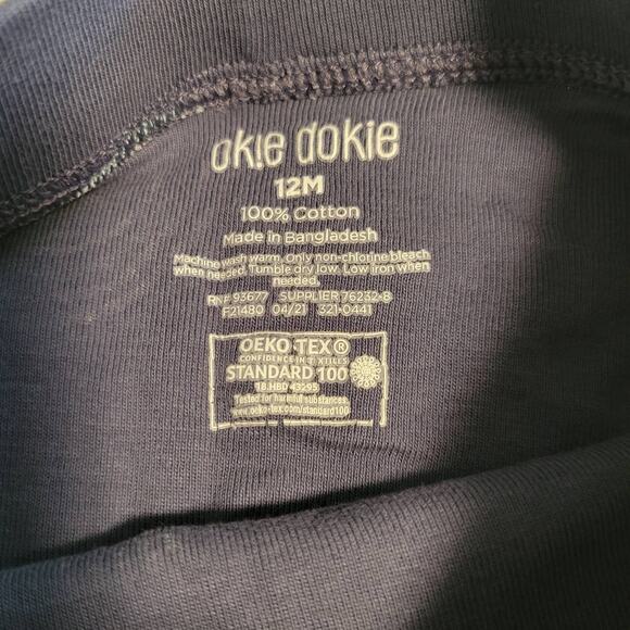 Okie Dokie Rainbow "You Make the World More Colorful" 2 Pc Outfit Blue 12 Month - Picture 7 of 7